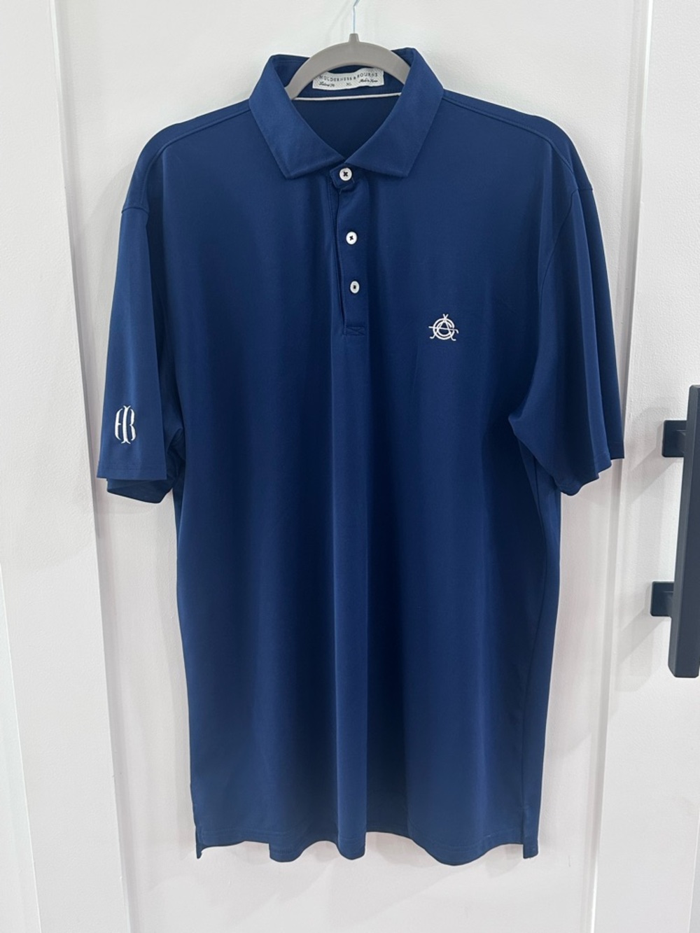 Holderness & Bourne Blue "The Macdonald" Golf Polo - XL - Argyle Country Club MD